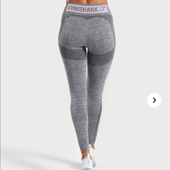 Gymshark Pants - Gymshark Flex High Waisted Leggings - Grey/Pink